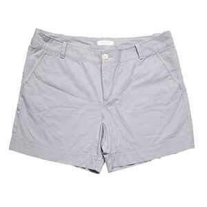 Dockers Shorts Womens Sz 16 Dress Office Work Casual Khaki Chino Stretch Gray